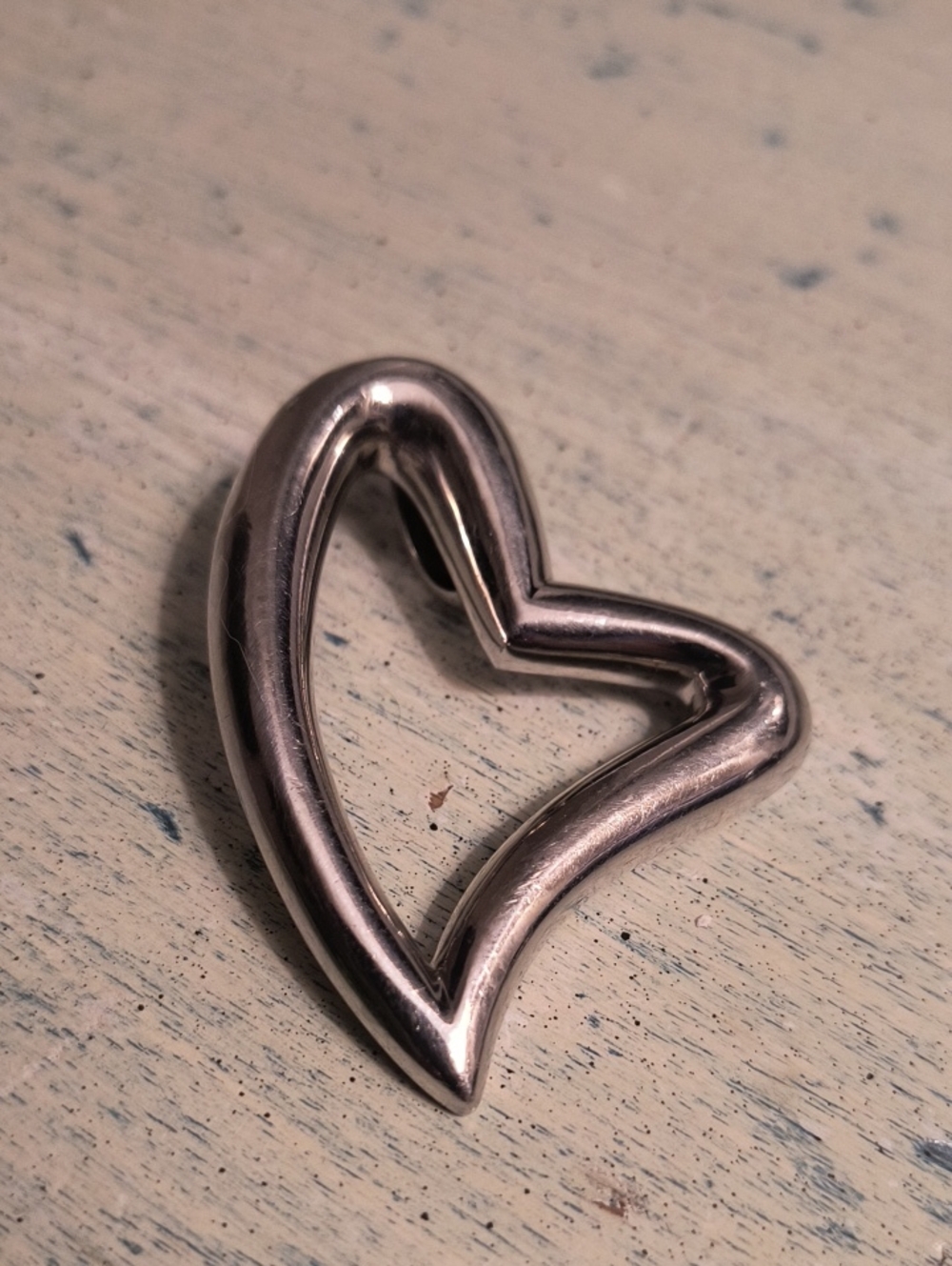 Large Sterling Silver Heart Pendant